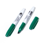 Маркер перманентный, Alingar, зеленый, утолщенный пулевидный, 2-3 мм, 12 шт/уп