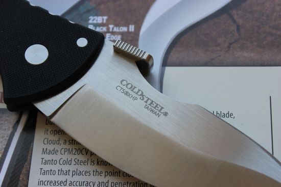 Нож Cold Steel 22BT Black Talon II Plain Edge