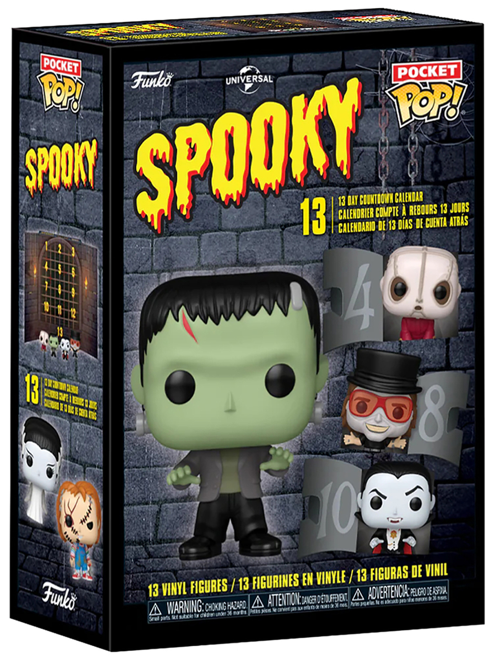 Набор подарочный Funko Advent Calendar Horror 13 Day Spooky Countdown NBCU (Pkt POP) 13 фигурок 87799