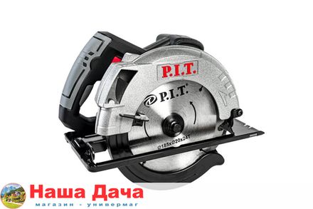 Пила циркулярная PKS185-D1 СТАНДАРТ/1250 Вт/4800 об/мин/Ø 185 мм/посад Ø 20 мм//PIT