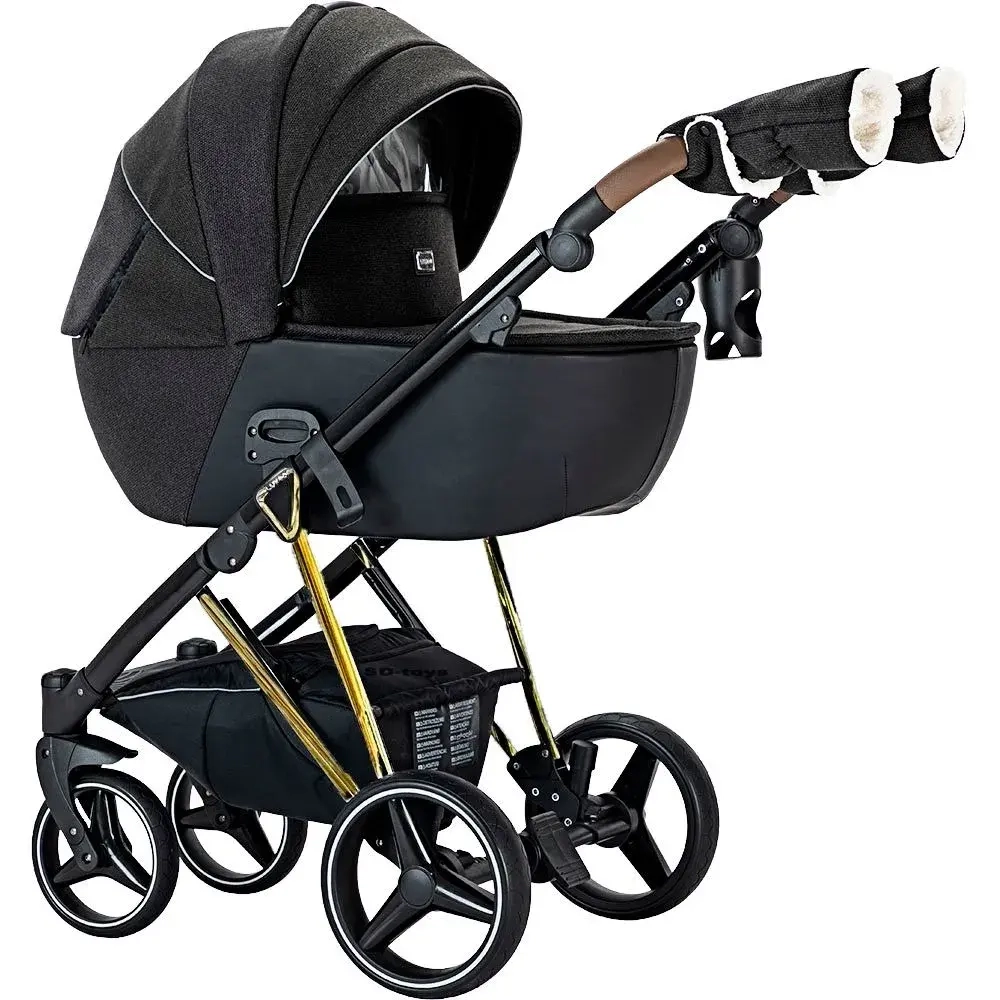 Коляска для новорожденных 2в1 Luxmom F1 (реверсивный блок)