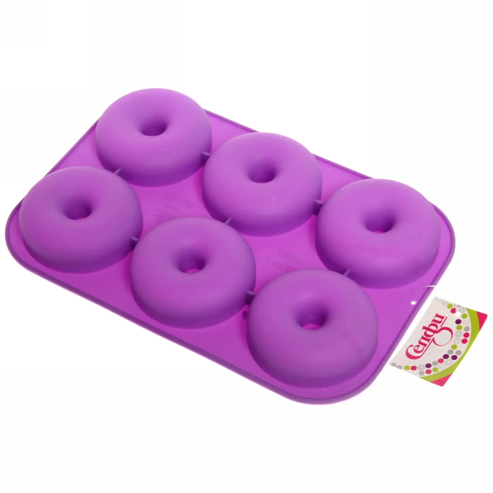Форма силиконовая «Пончики» 6 ячеек 28*19*3 см