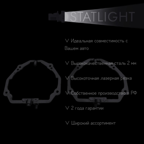 Переходные рамки для замены линз на Skoda Superb 3 2013-2016