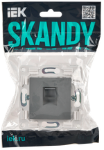 SKANDY Розетка компьютерная RJ45 кат.6 SK-K02Gr серый IEK