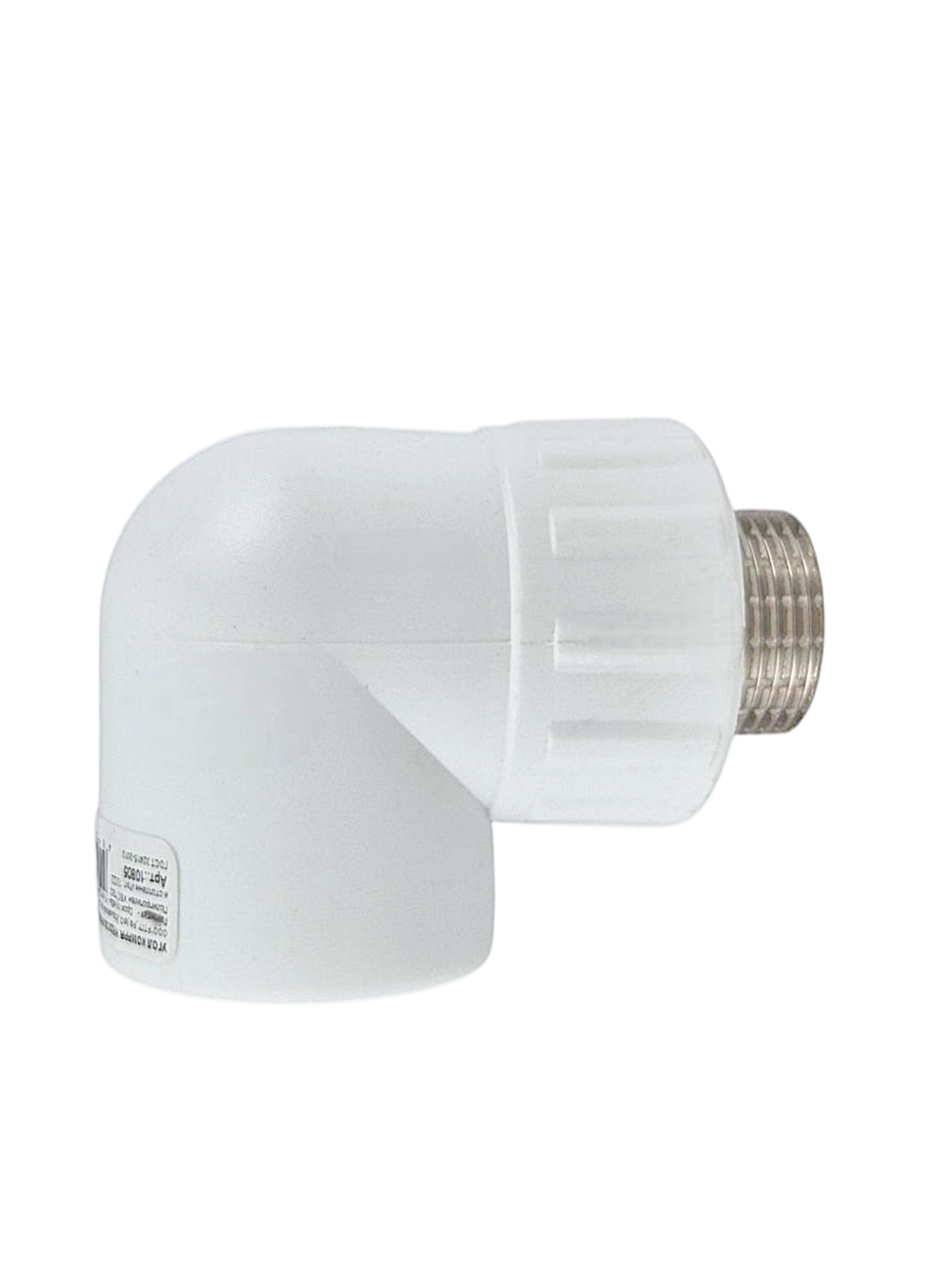 Угольник комбинированный PPR наружная резьба 32х 3/4,  белый, РТП (45/15)
