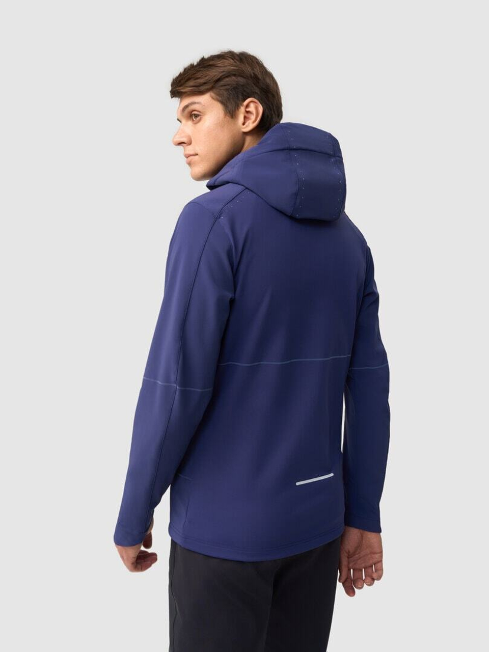 Зимняя беговая куртка GRI Темп 5.0 мужская темно-синяя
