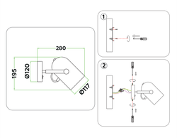 Ambrella Накладной спот с выключателем в стиле лофт Loft TR8204