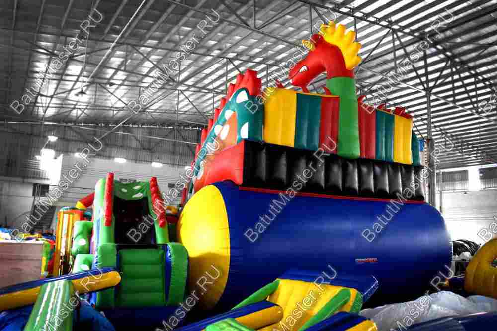 Коммерческий надувной батут "Змей Горыныч 3" 23*11*10 м