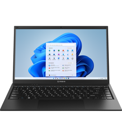 IRBIS 14NBC0001 14" Core i3-1115G4, 14"LCD 1920*1080 IPS , 8+512GB SSD, AC wifi, camera: 2MP, 5000mha, black metal case, backlight keyboard, Type-c, Win 11 Pro