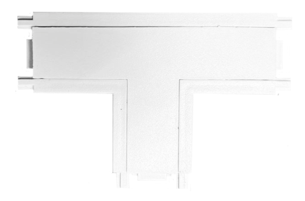 CLARUS Коннектор Т образный 48V для магнитного ультратонкого шинопровода, белый, 100 шт