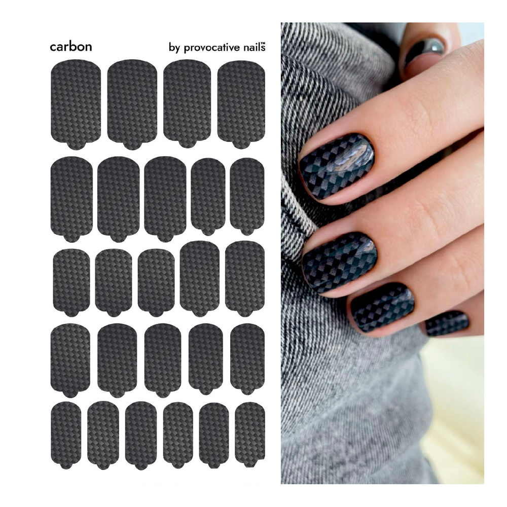 Плёнки для педикюра by provocative nails carbon