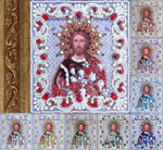 Принт-ЖС14 Ткань с нанесенной авторской схемой Господь Лоза истинная (Жемчужная серия) +инструкция