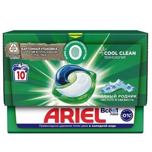 Капсулы гель автомат  Ariel горный родник  19,5 гр/шт 10 шт/упак