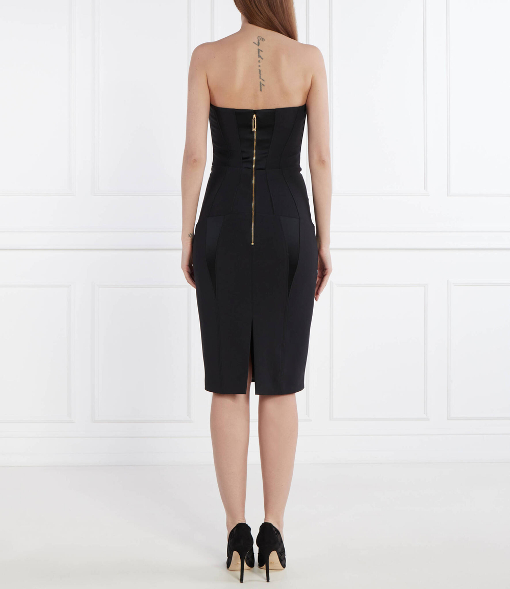 Сатиновое платье Elisabetta Franchi - черный(AB62742E2)