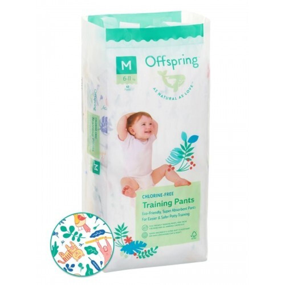 Offspring трусики-подгузники М 6-11кг 42шт джунгли