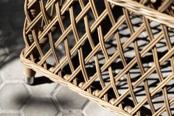 "Латте" плетеное кресло из искусственного ротанга, цвет соломенный