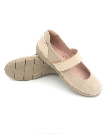 1102 Женские балетки (Бежевый)