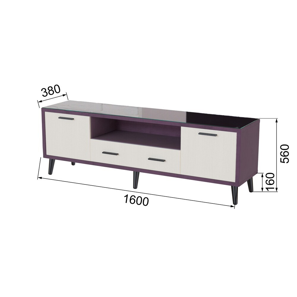 Тумба ТВ Ланс 1,6, Коричневый