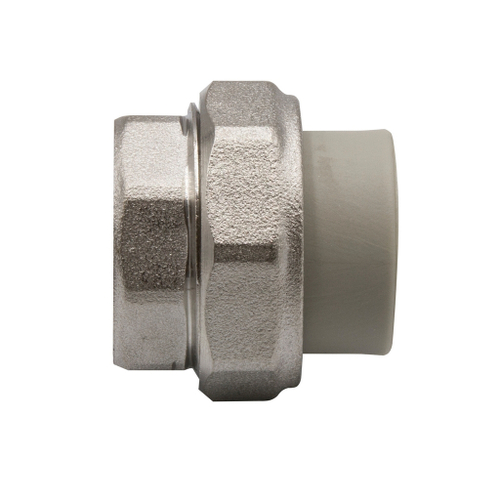 Муфта комб. разъемная, вн 20х3/4'' EVER® plast  СЕРЫЙ (Россия)