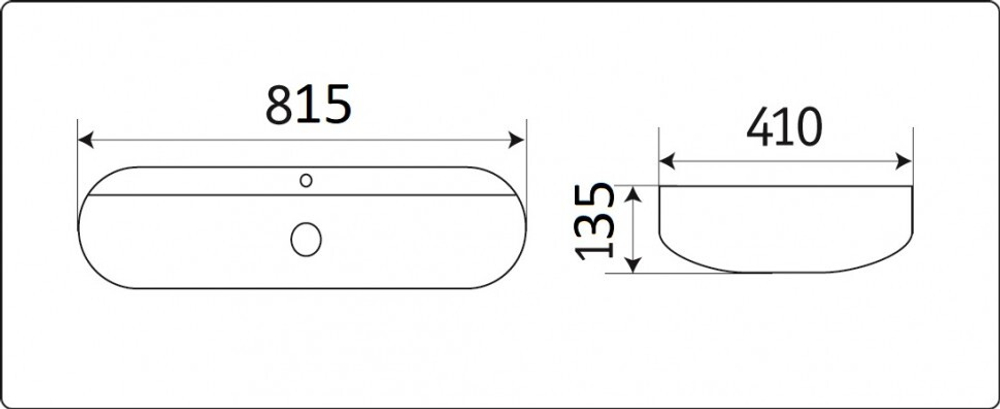 Умывальник CeramaLux D1347