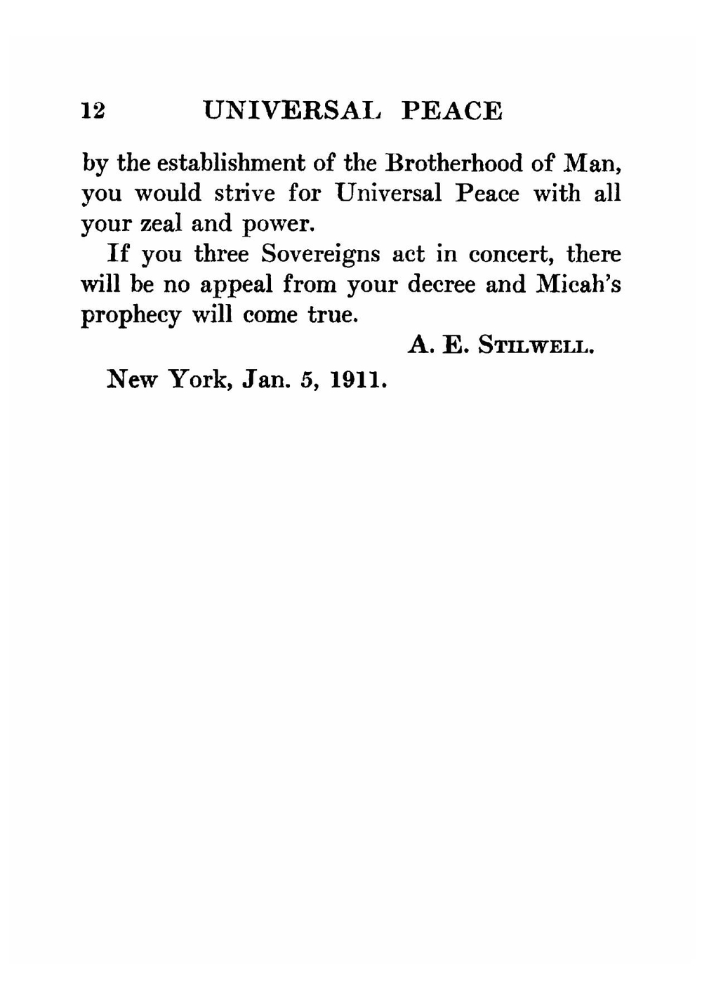 Universal peace-war is mesmerism | Arthur Edward Stilwell