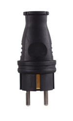 Вилка прямая с/з, каучук IP44 16А 250В Вихрь