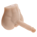 Мужской полуторс с вибрацией и поступательными движениями Easy Rider (Цвет: телесный)