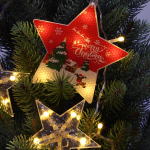 Гирлянда бахрома "Рождество" ш2,5м* в0,45/0,65м,96ламп LED, прозр.пров, 8реж, IP-20,Тепл.бел. (Серпа