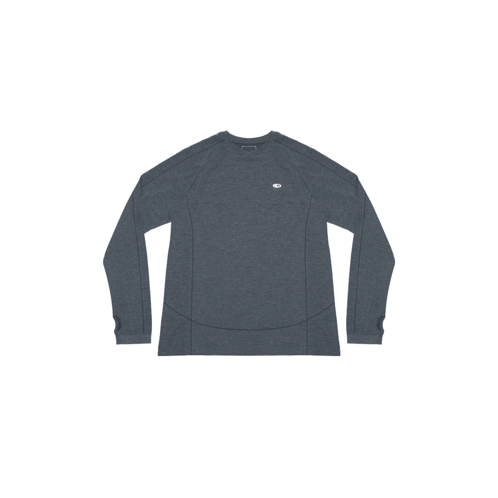 Лонгслив Nothomme Blue Seamless Knit Mesh Running Long Sleeve "Graphite Grey"