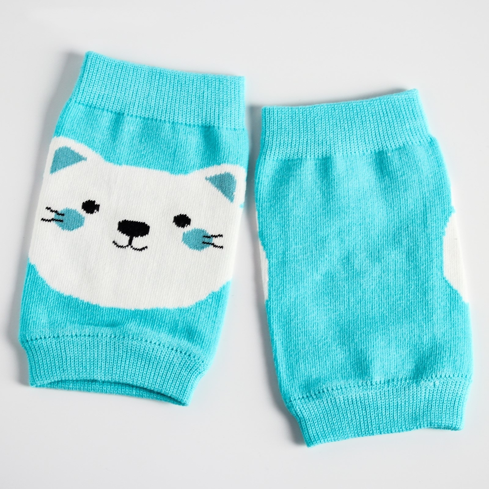 4600016 Набор наколенников "Котята", 2 шт., цвет голубой