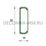 Кабель-канал Деконика 001 Белый матовый 30x10х2200 мм. DECONIKA