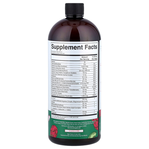 MaryRuth's, Liquid Morning, мультивитамины и рост волос, питайя и дыня, 887 мл (30 жидк. унций)