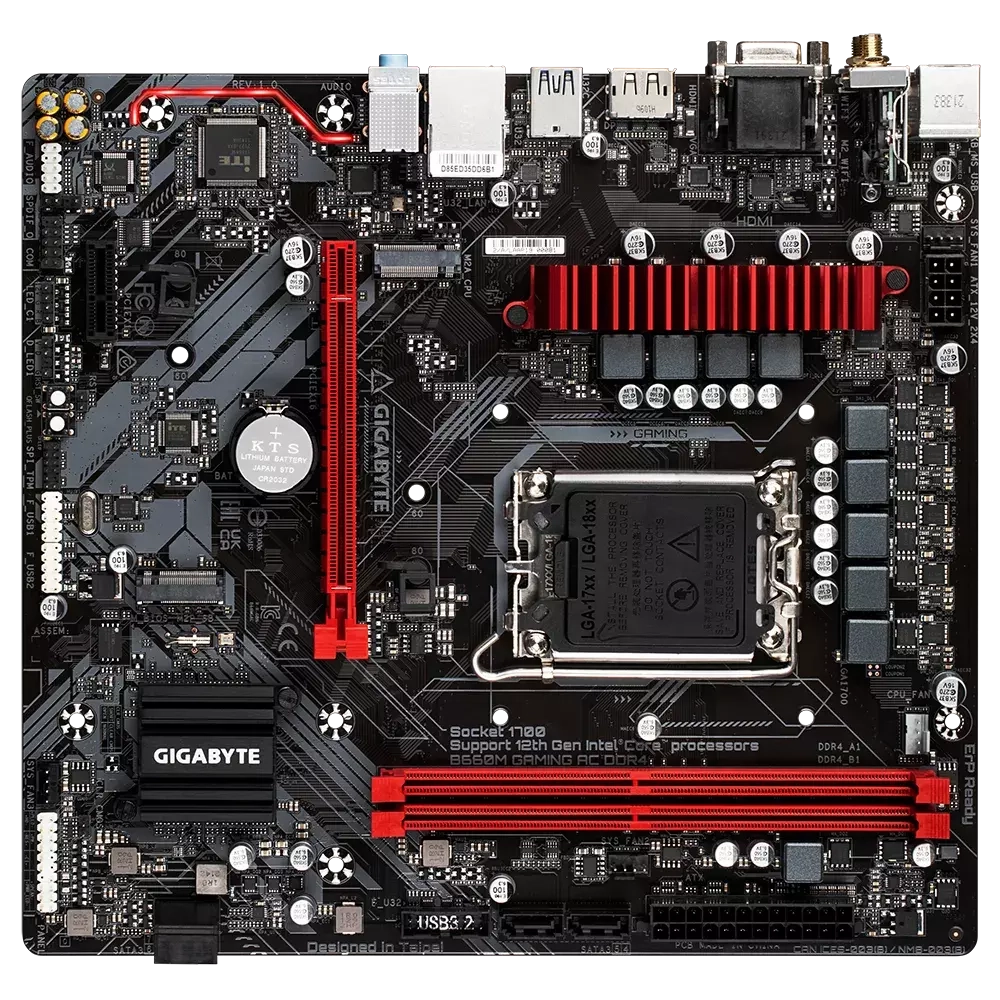 Материнская плата Gigabyte B660M GAMING AC DDR4, mATX, RTL