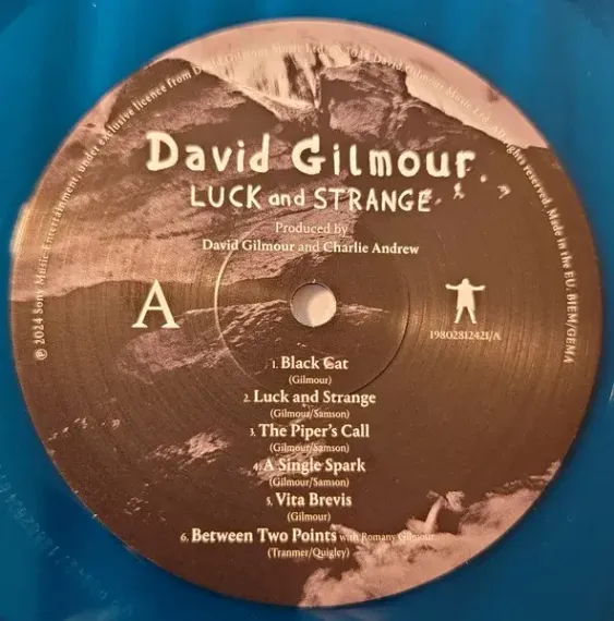 David Gilmour – Luck And Strange Coloured Translucent Sea Blue LP