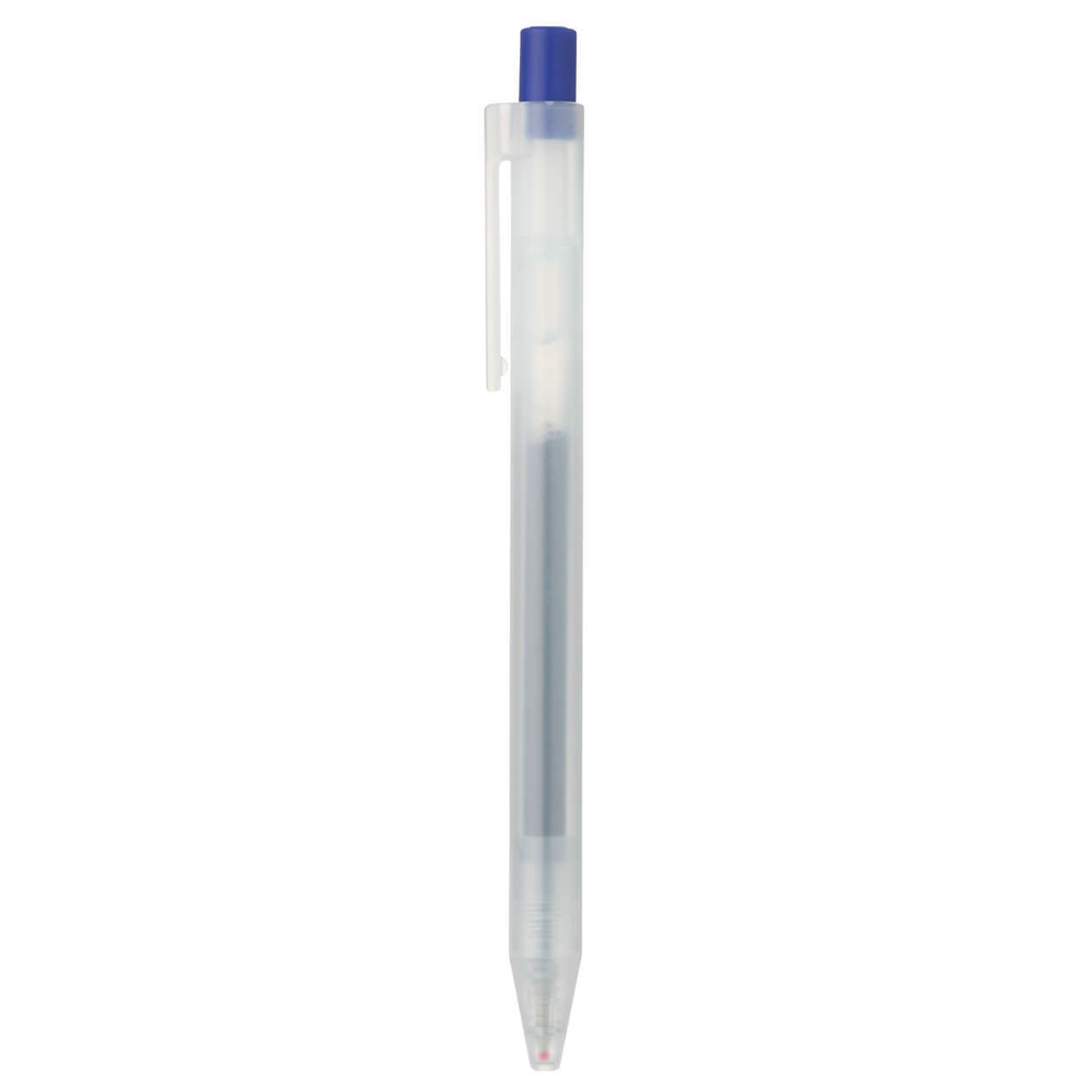 Гелевая ручка Muji Smooth Gel Ink Ballpoint Pen Knock Type 0.5 синий