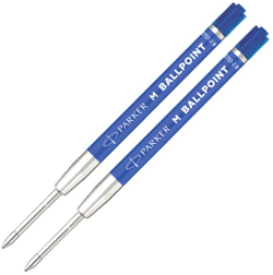 Parker стержень шариковый QuinkFlow Basic Z09 (CW2166544) M 1мм синие чернила блистер (2шт)