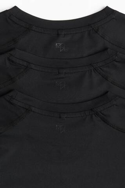 H&M Набор из трех спортивных футболок, черный