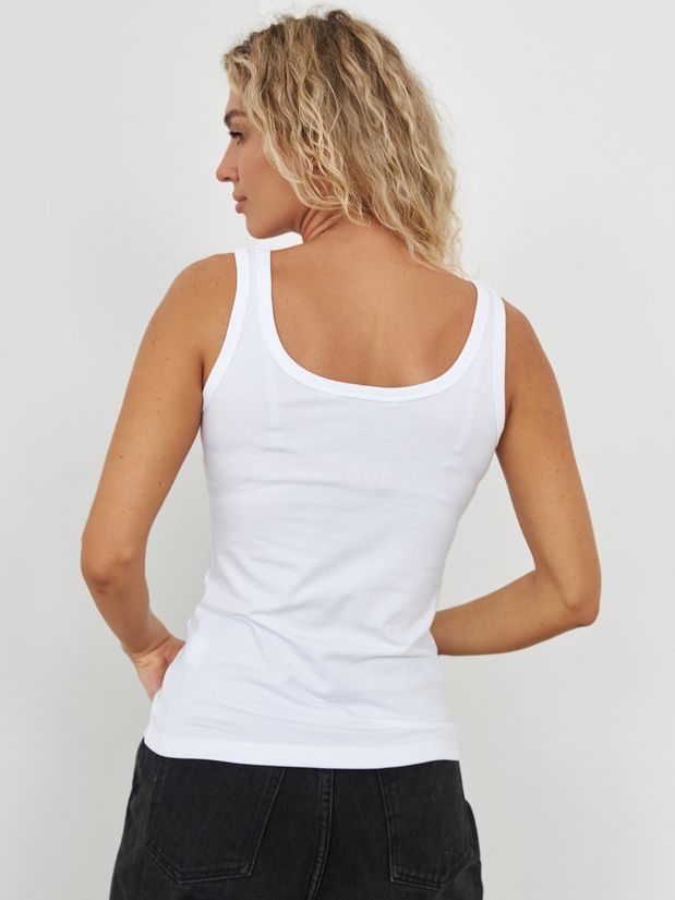 Майка базовая, белый