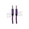Кабель AUX, Jack 3,5mm(m) - Jack 3,5mm(m) без бренда JD-292, 1.5м, круглый, силикон, цвет: фиолетовый, в техпаке