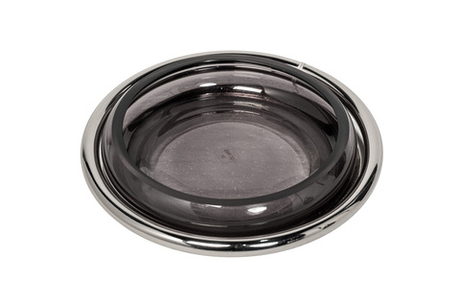 Мыльница стекляная 14х3.5см Garda Decor черная