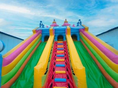 Коммерческий надувной батут «В гостях у дельфинов 3», 10*5*5 м