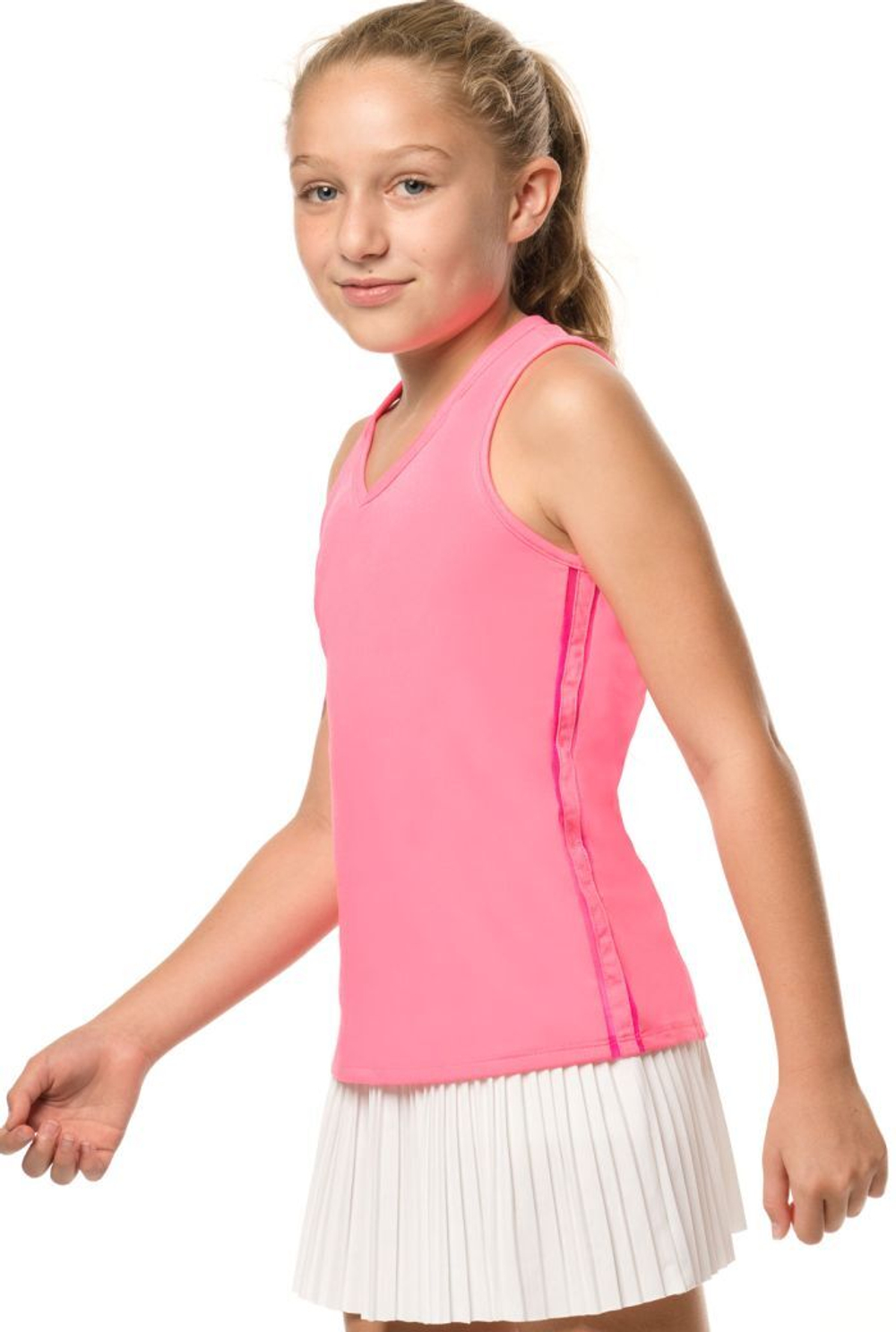 Футболка для девочки Lucky in Love Core V-Neck Cutout Tank Girls - pink