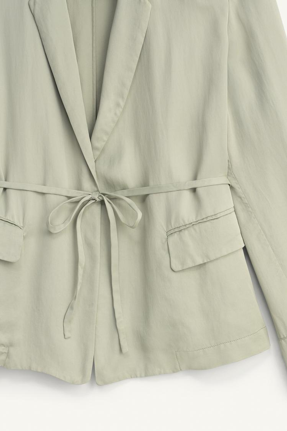 ZARA БЛЕЙЗЕР ИЗ СМЕСОВОЙ ВИСКОЗЫ - LİMİTED EDİTİON, ЦВЕТ МОРСКОЙ ВОЛНЫ