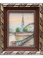 Картина акварелью "Виды СПб" Лопухова
