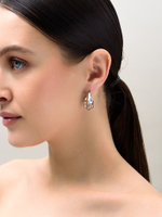 Серьги "Shopping cart" Silver