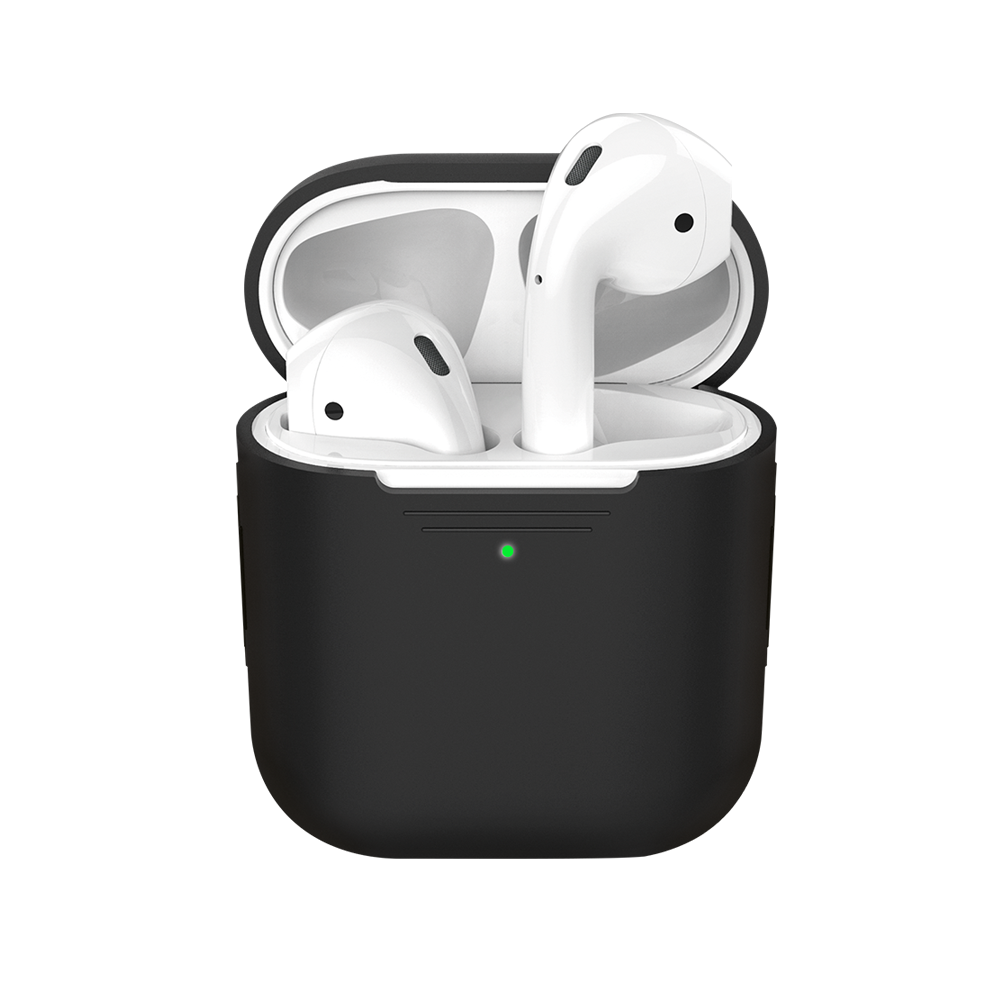 Силиконовый чехол для AirPods, черный