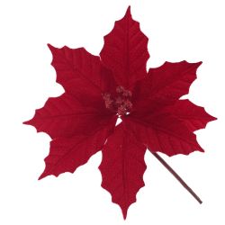 GAEM Цветок искусственный "Пуансеттия", L25 W25 H18 см, 3в.