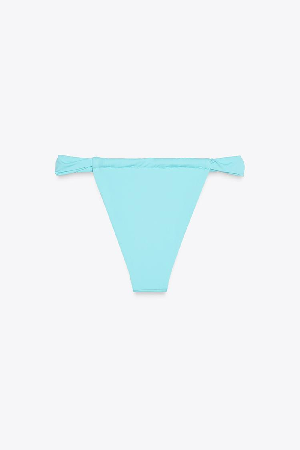 ZARA ПЛАВКИ-СТРИНГИ БИКИНИ, БИРЮЗОВЫЙ