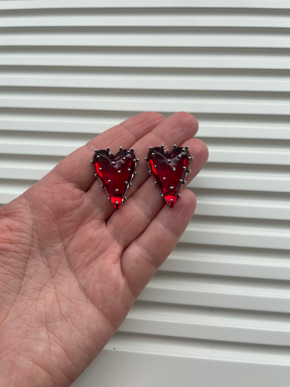 Серьги "Vintage. Сердце" 30мм