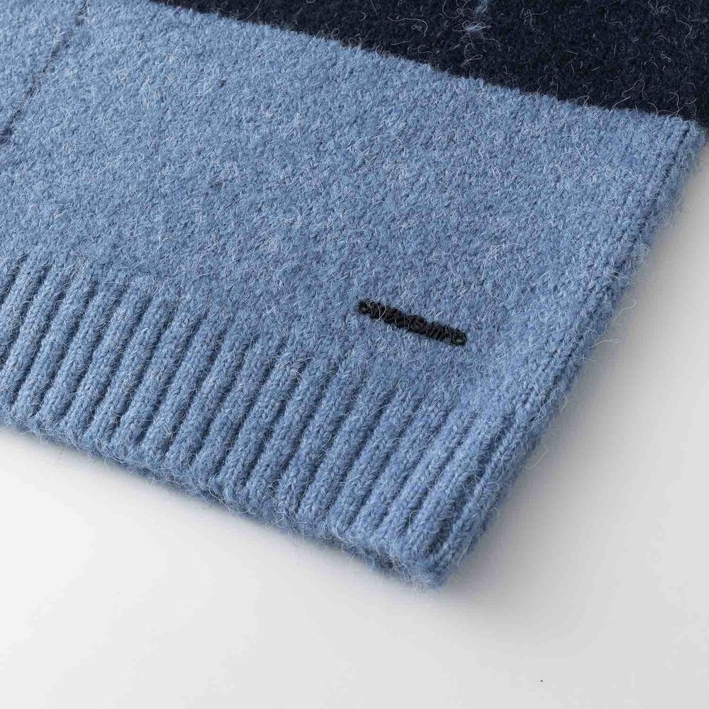 Свитер Ymkashix Stripes Hood темно-синий